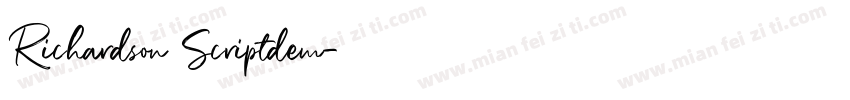 Richardson Scriptdem字体转换